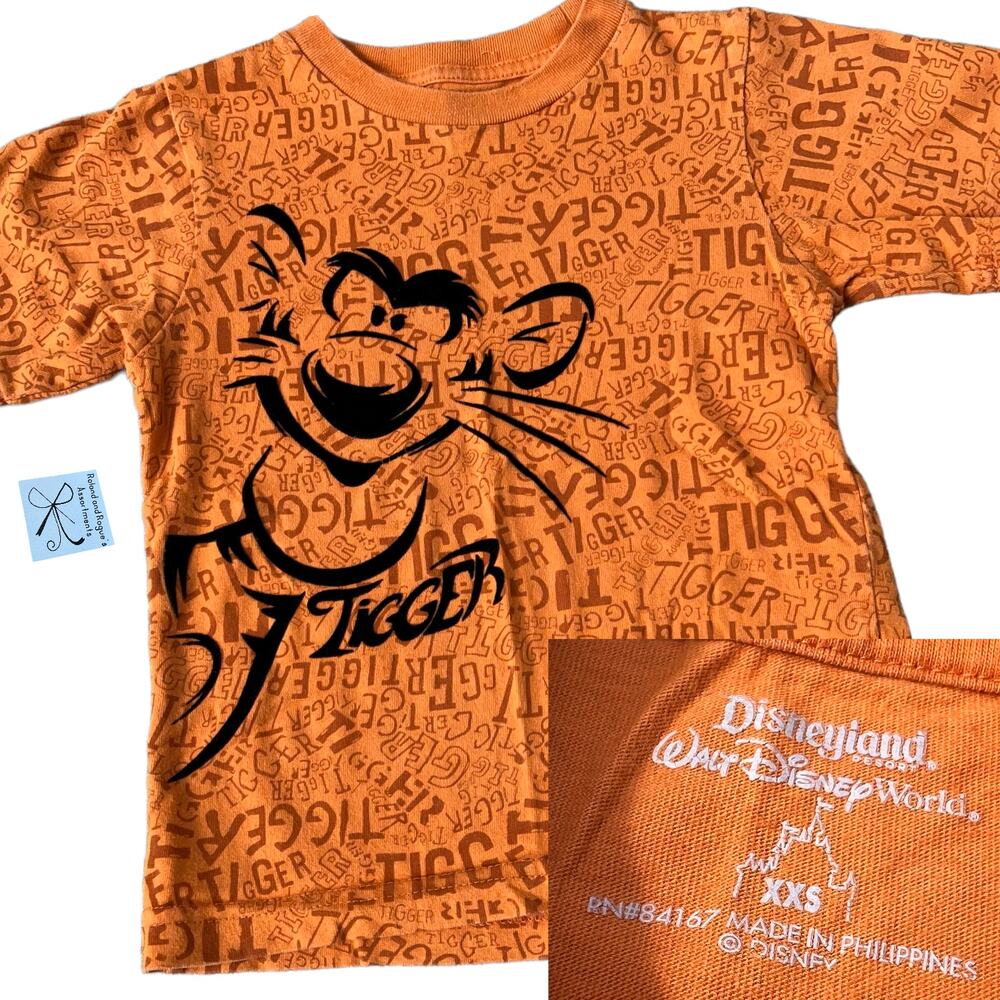 Disneyland Walt Disney World Winnie the Pooh Tigger T-shirt Kids Sz XXS